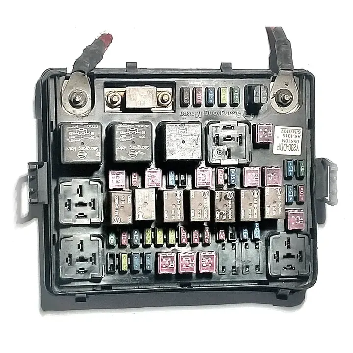 Fuse and relay box